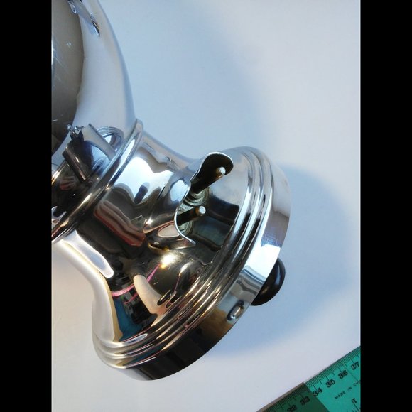 Art Deco Farberware Coffee Pot Percolator Urn #45 USA With Creamer & Sugar Bowl - Picture 5 of 9